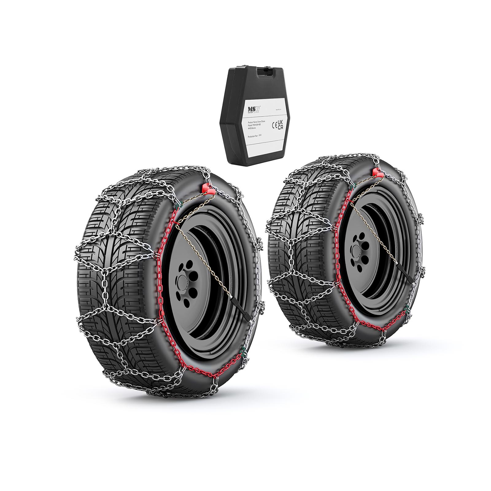 Snekæder - 4WD (4x4) - 16 mm - EN 16662-1 - hjulstørrelse 10x15 / 255/75 r15 / 31×10.50 r15 m.fl.
