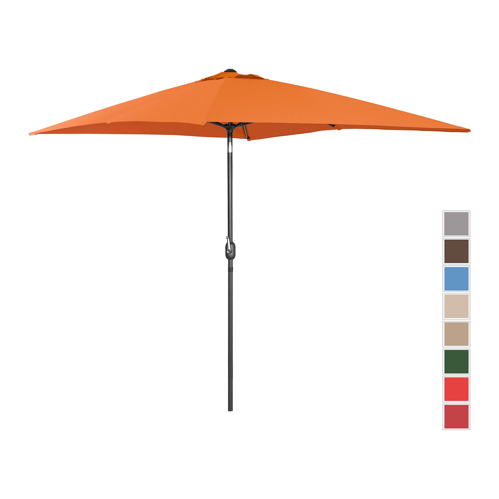 Parasol - Orange - rektangulær - 200 x 300 cm